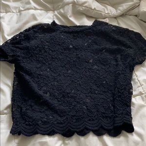 Black All Lace Top